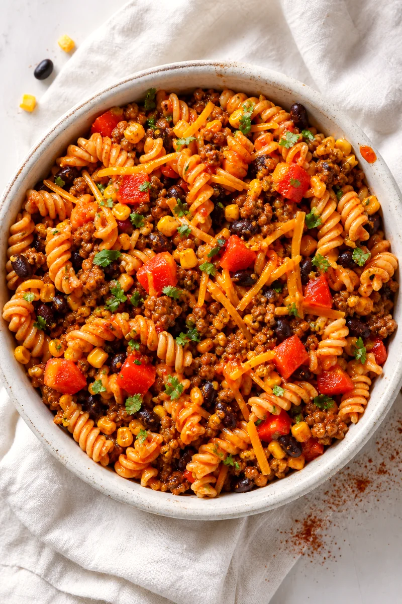tex-mex-pasta-taco-salad-top-down
