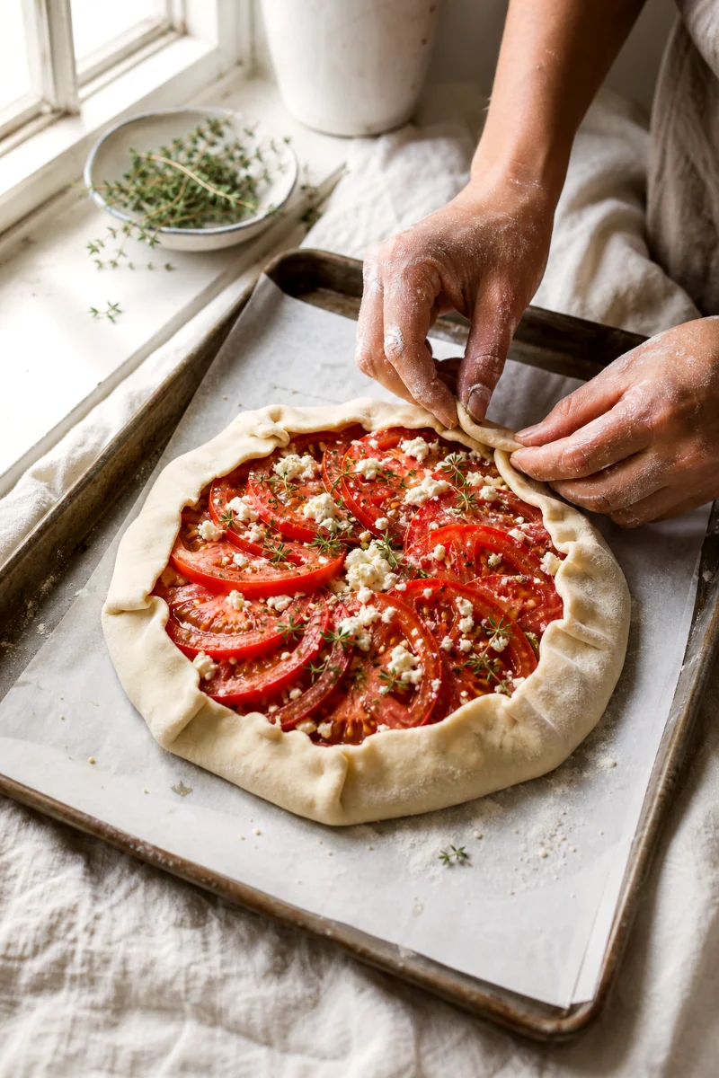 tomato-and-feta-galette-folding-the-crust