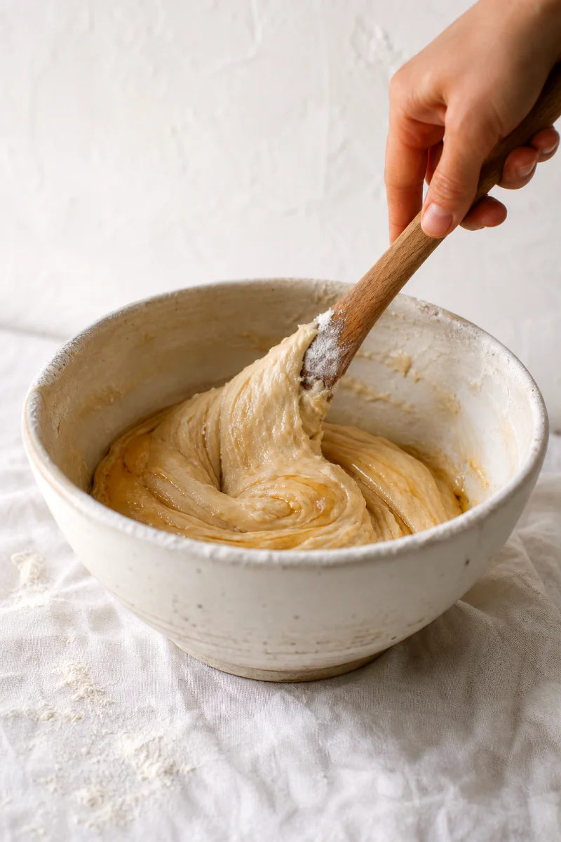 vanilla-protein-greek-yogurt-muffins-folding-batter