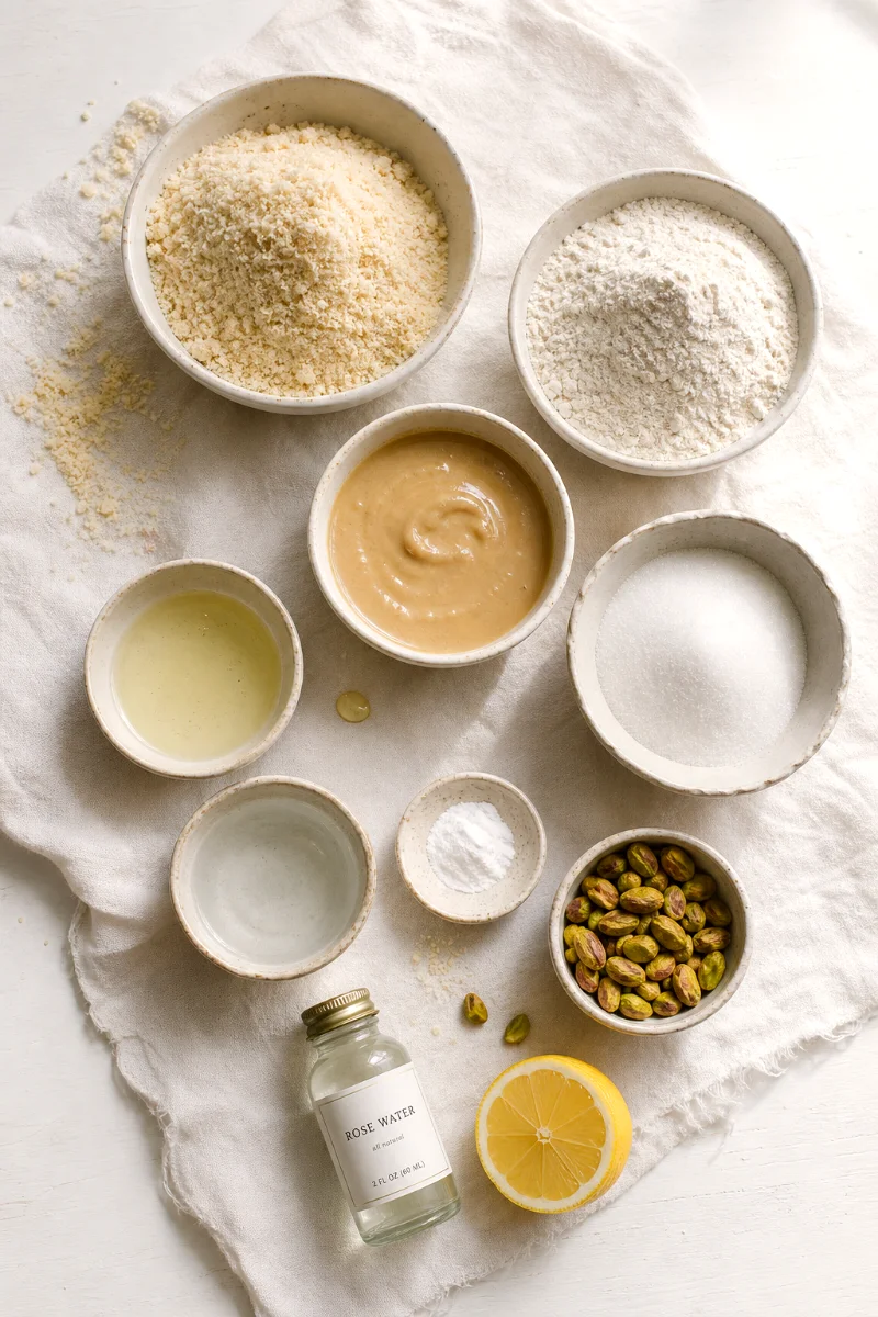 vegan-almond-tahini-cake-ingredients-flatlay
