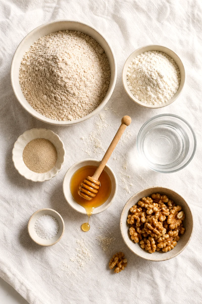 whole-grain-walnut-bread-ingredients-flatlay