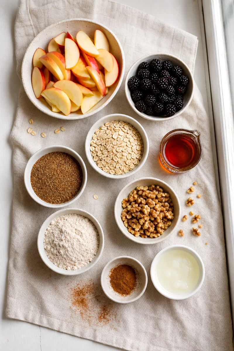 apple-blackberry-flax-crumble-ingredients