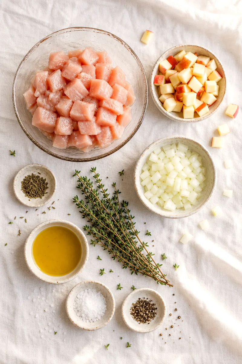 autumn-chicken-apple-skillet-ingredients