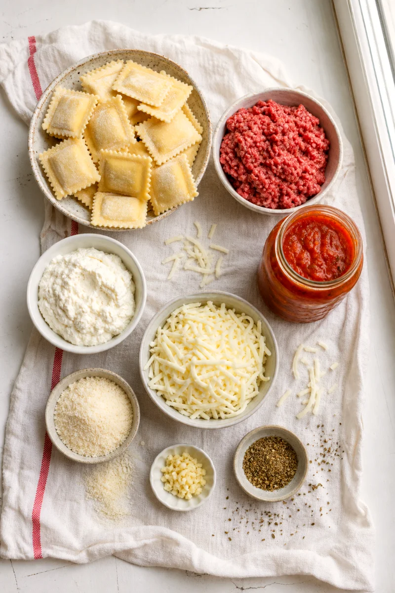 baked-ravioli-lasagna-casserole-ingredients