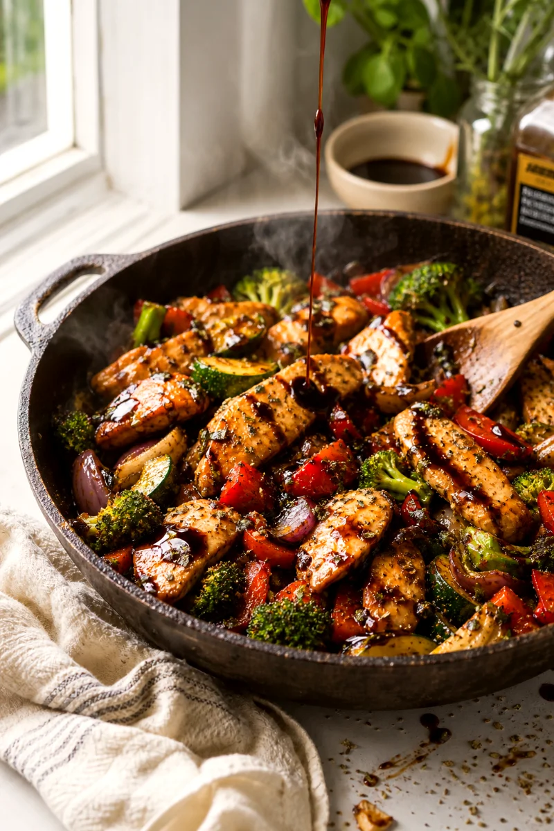 balsamic-glazed-chicken-veggies-cooking-process