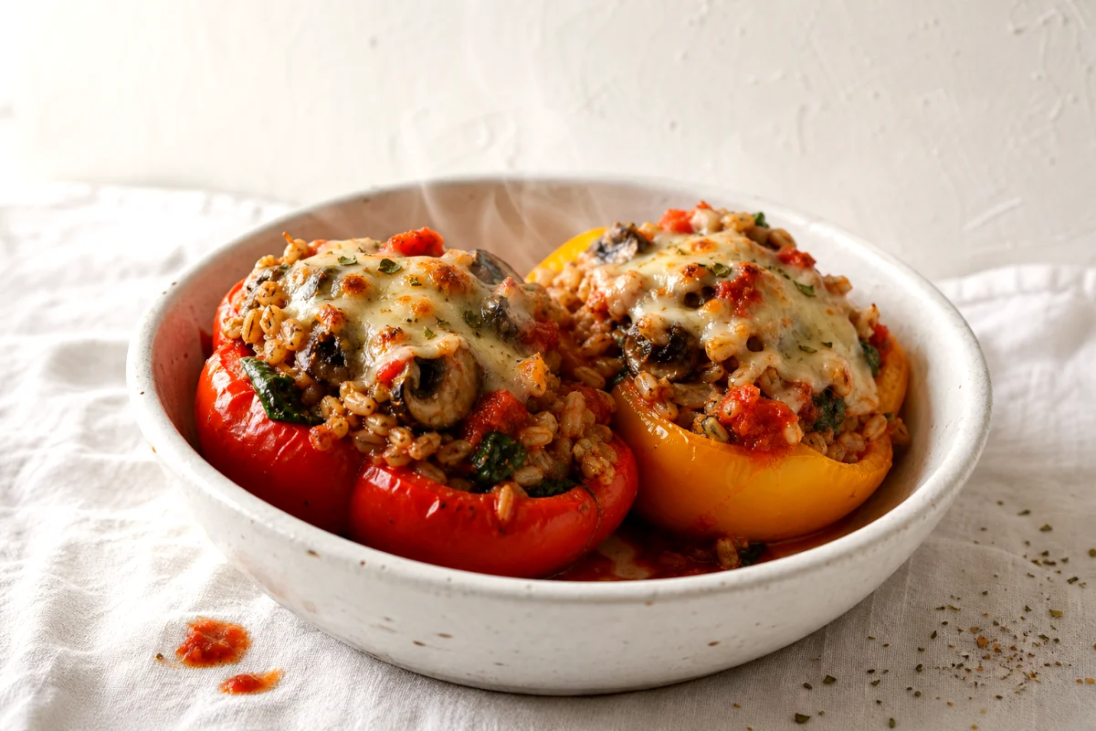 barley-mushroom-stuffed-peppers-featured