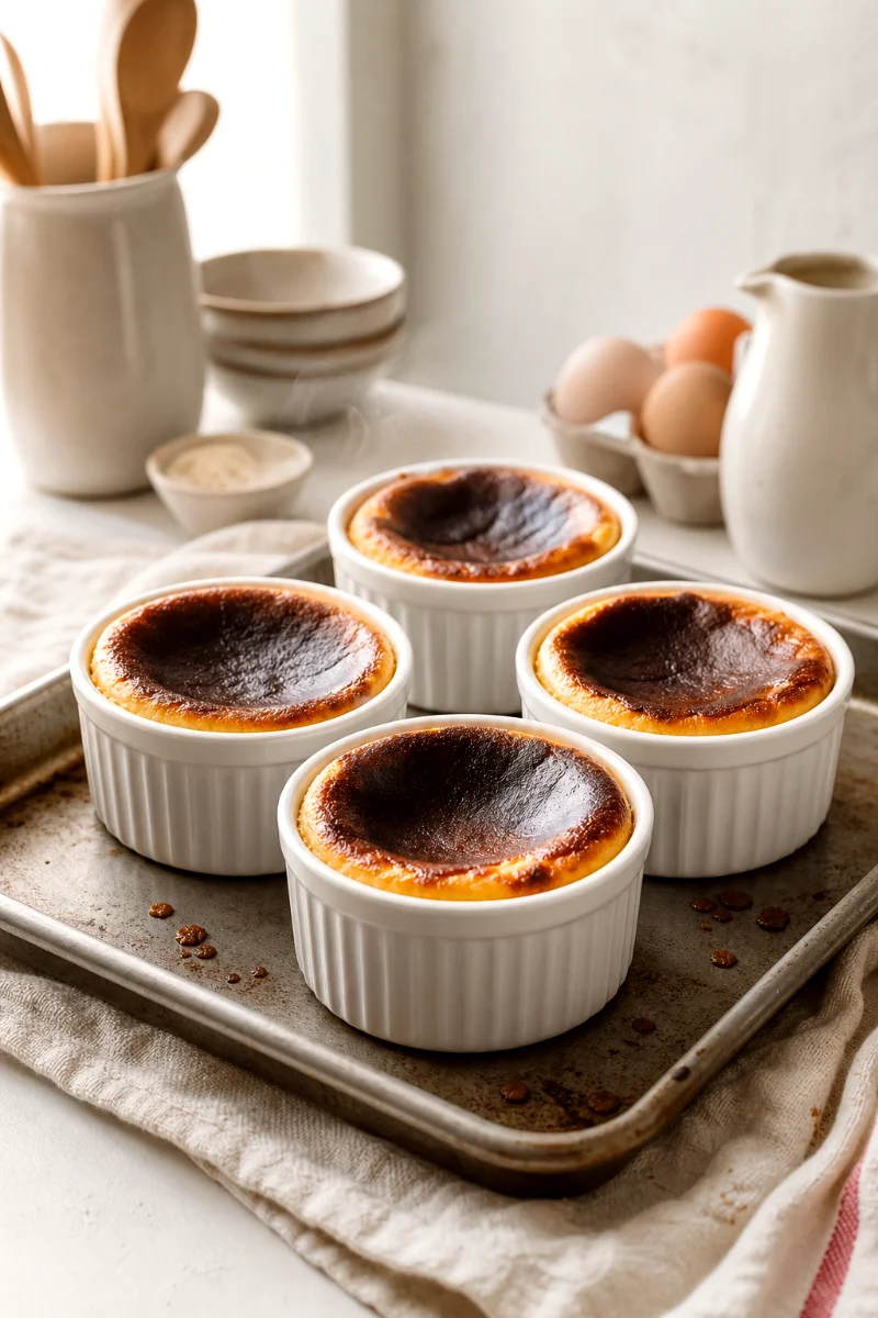 basque-burnt-cheesecake-dot-cake-baking-process