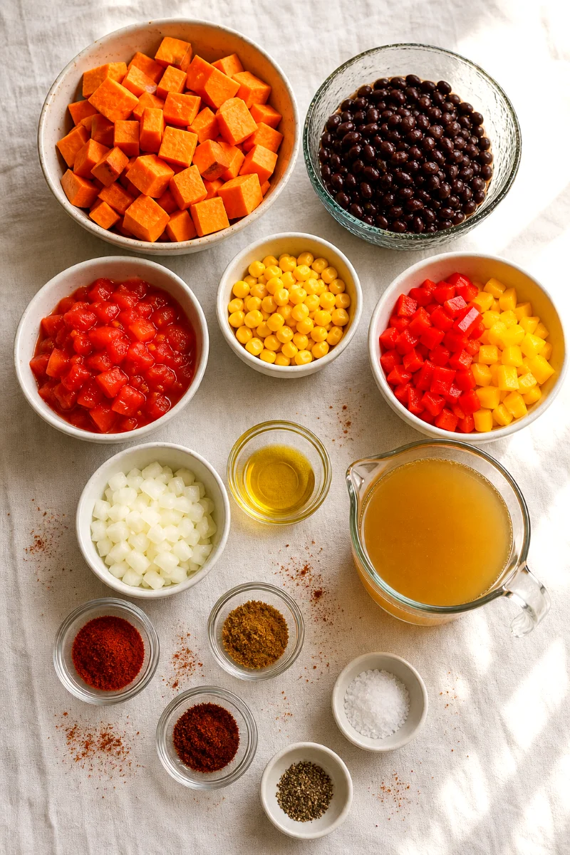 black-bean-sweet-potato-chili-ingredients