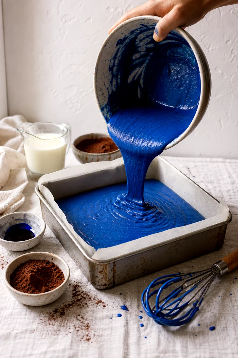 blue-velvet-dot-cake-batter-process