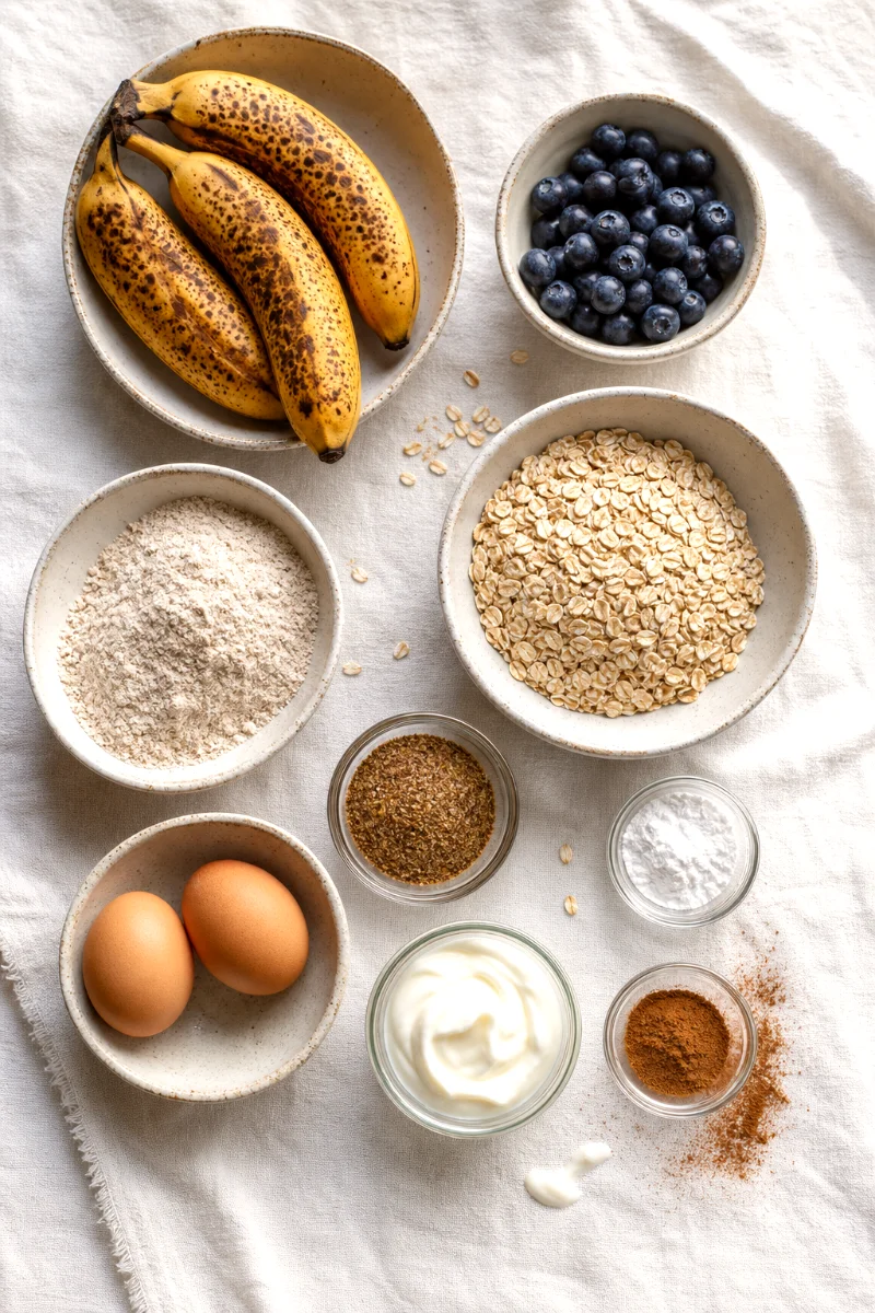 blueberry-banana-muffins-ingredients