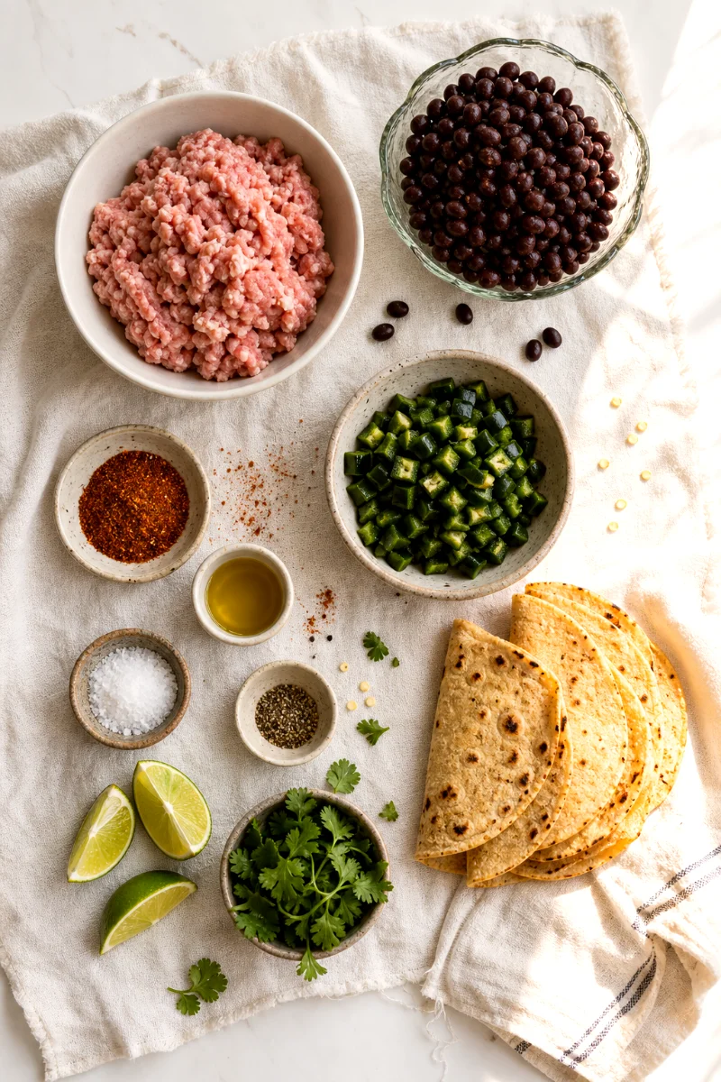 carnitas-pork-poblano-black-bean-ingredients