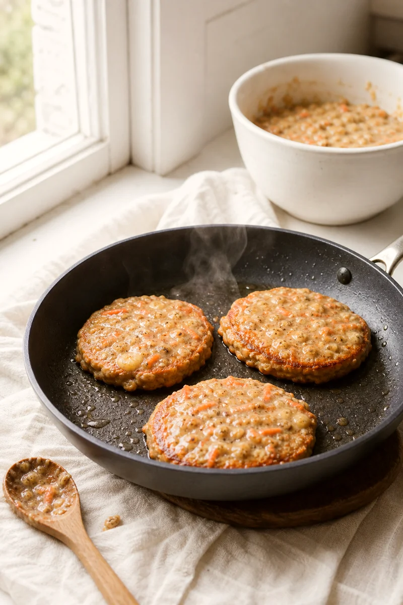 carrot-cake-oat-bran-pancakes-cooking-process