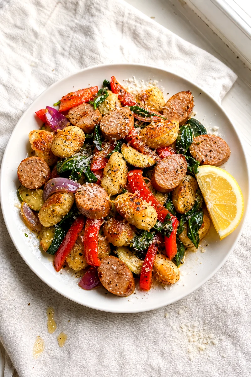 cauliflower-gnocchi-sausage-skillet-food-shot