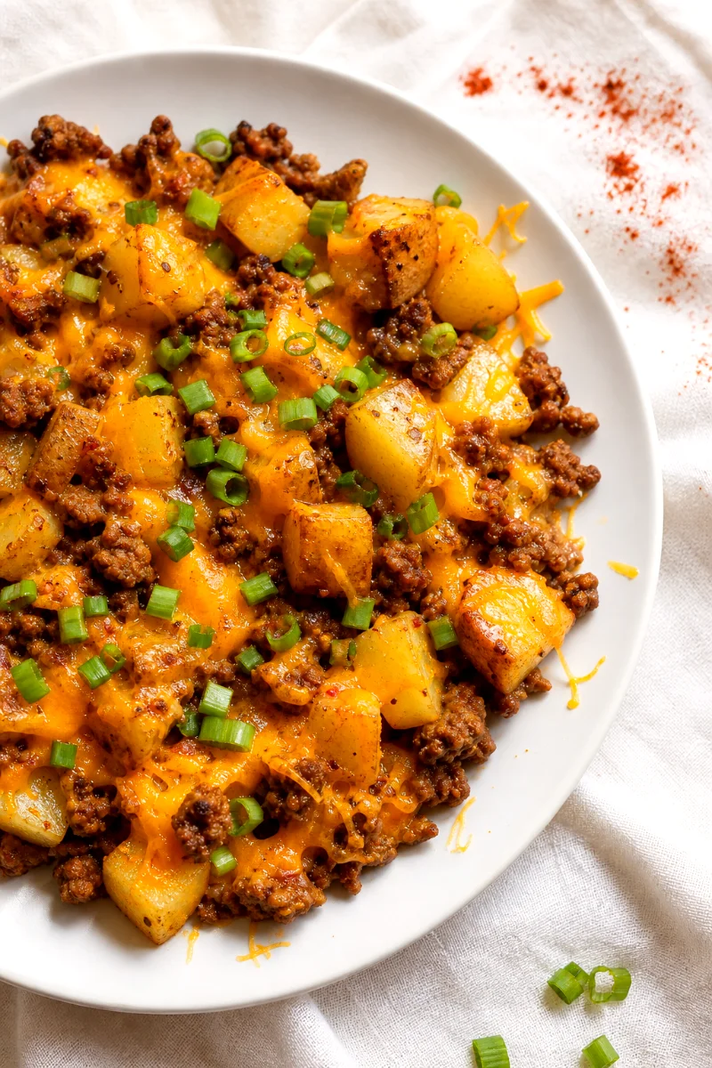 cheesy-ground-beef-potatoes-food-shot