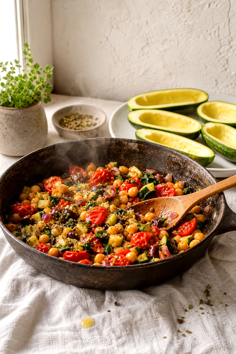 chickpea-vegetable-filling-cooking-process