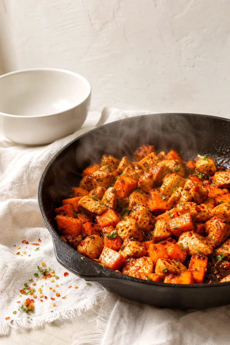 chili-lime-sweet-potato-chicken-cooking-process