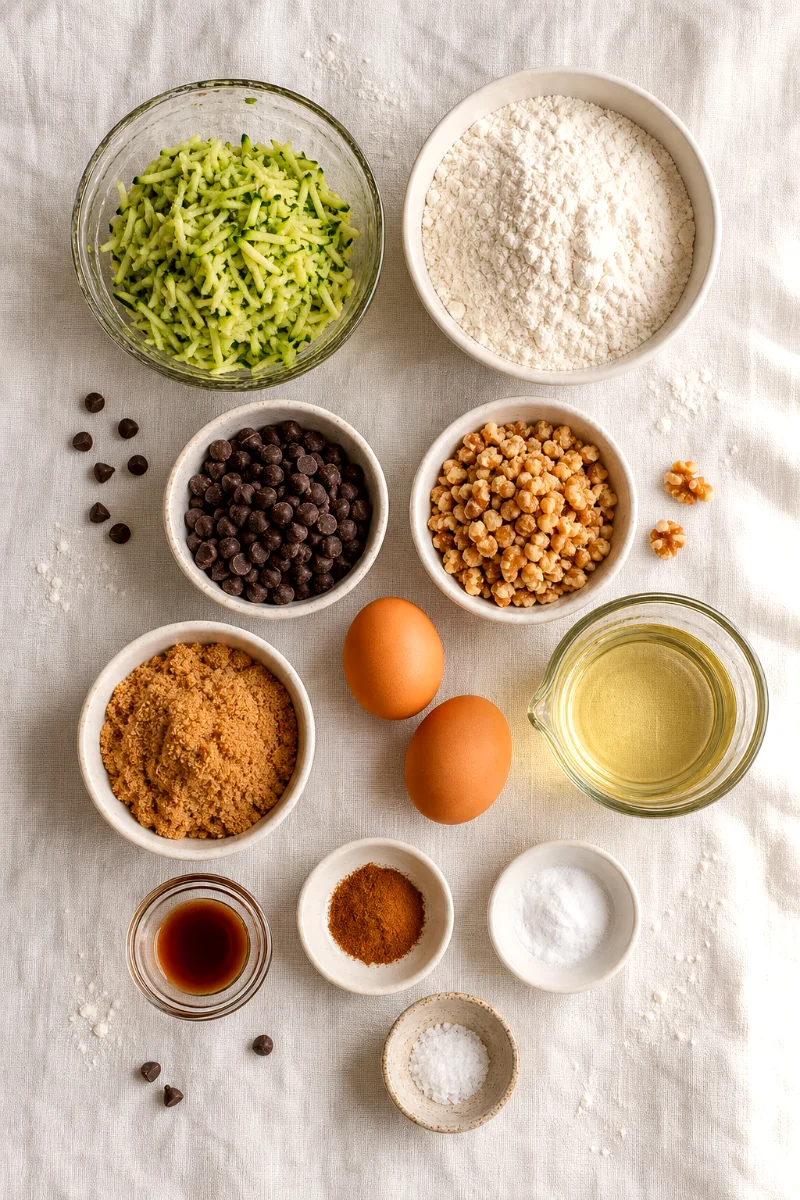 chocolate-chip-walnut-zucchini-bread-ingredients