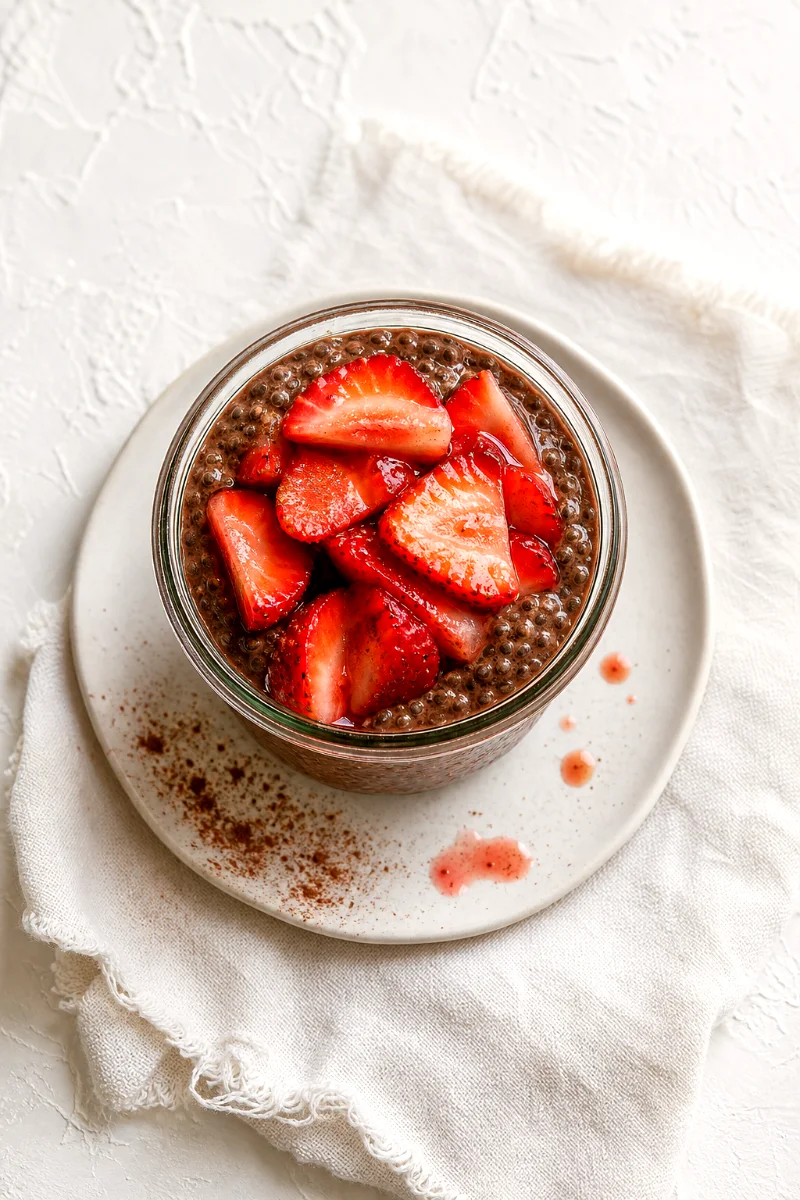 chocolate-strawberry-chia-pudding-top-down