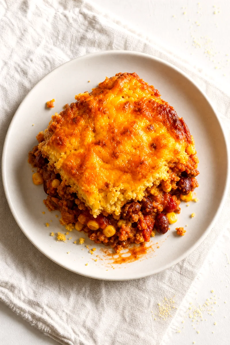 cowboy-cornbread-casserole-top-down