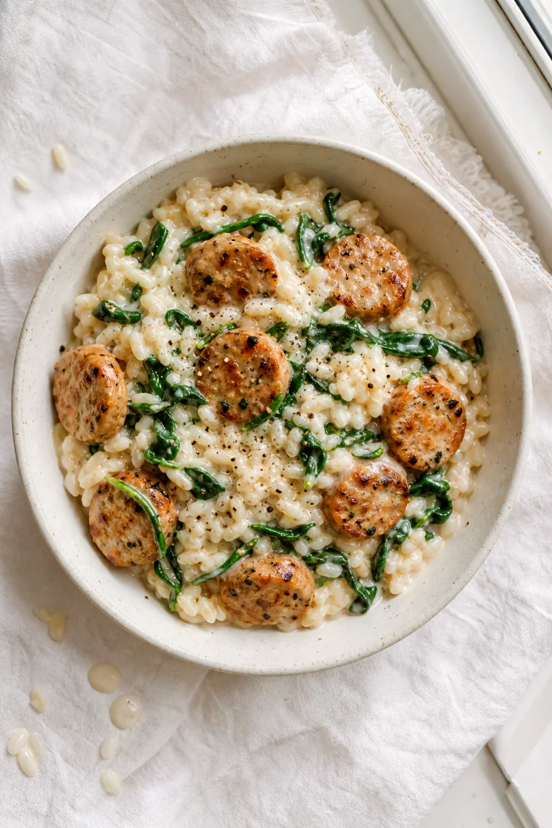creamy-coconut-rice-chicken-sausage-food-shot