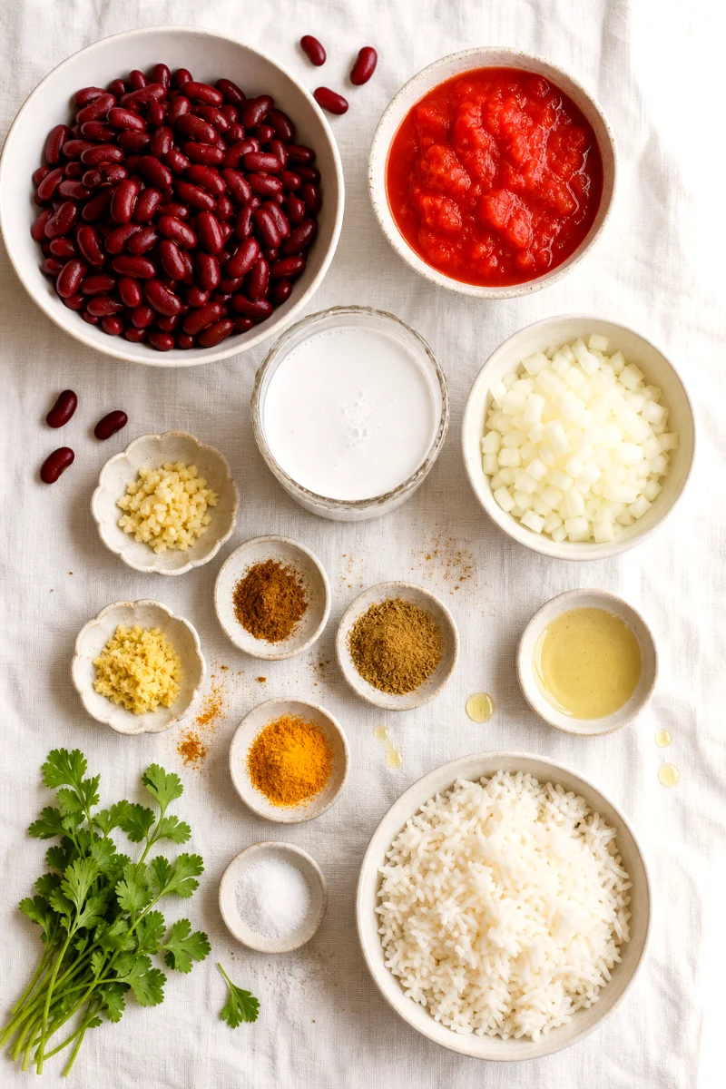 creamy-kidney-bean-curry-ingredients