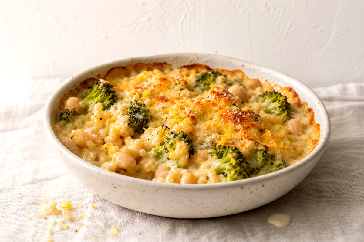 creamy-lemon-broccoli-white-bean-casserole-featured