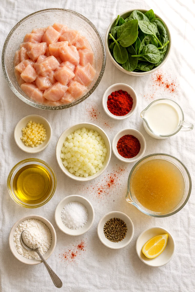 creamy-paprika-chicken-ingredients
