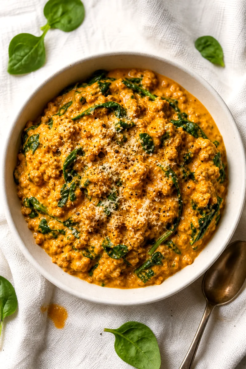 creamy-pumpkin-turkey-skillet-bowl