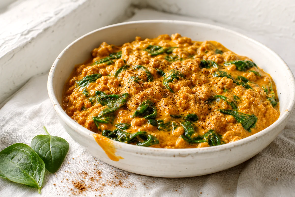 creamy-pumpkin-turkey-skillet