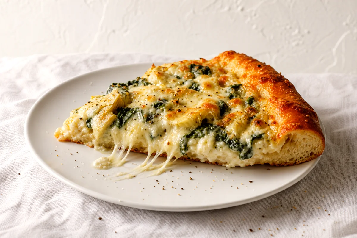 creamy-spinach-artichoke-pan-pizza-featured