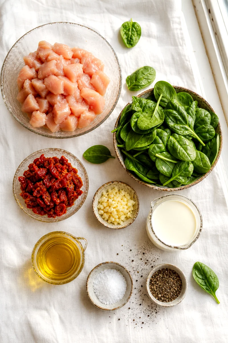 creamy-tuscan-chicken-ingredients