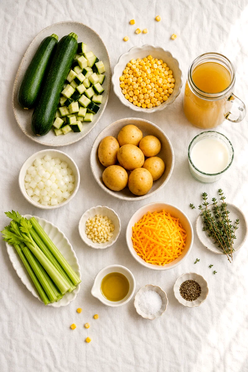 creamy-zucchini-corn-chowder-ingredients