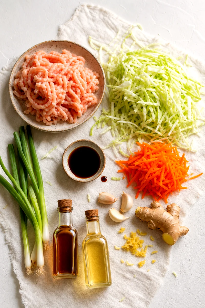 egg-roll-in-a-bowl-ingredients-flat-lay