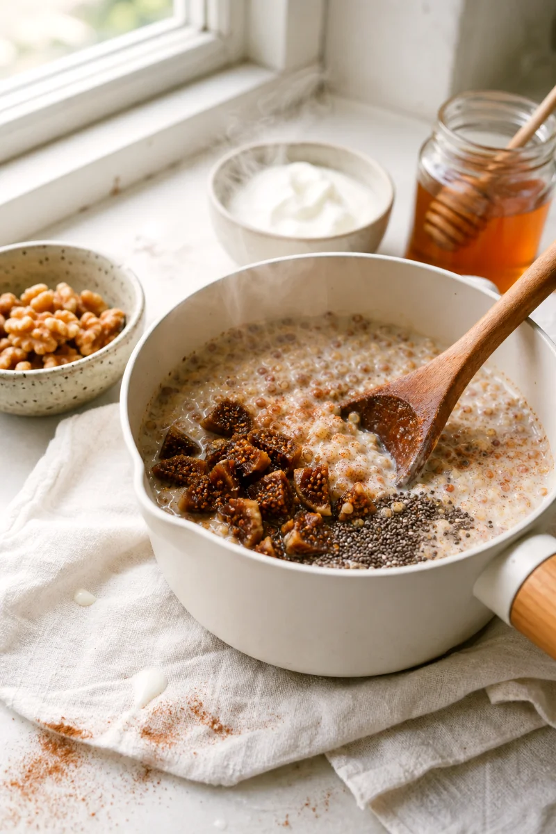 fig-walnut-breakfast-quinoa-cooking-process