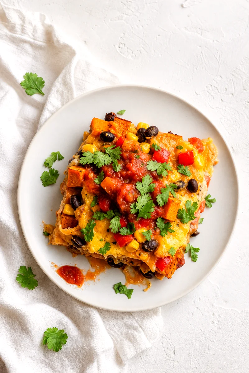 finished-sweet-potato-breakfast-enchilada-casserole