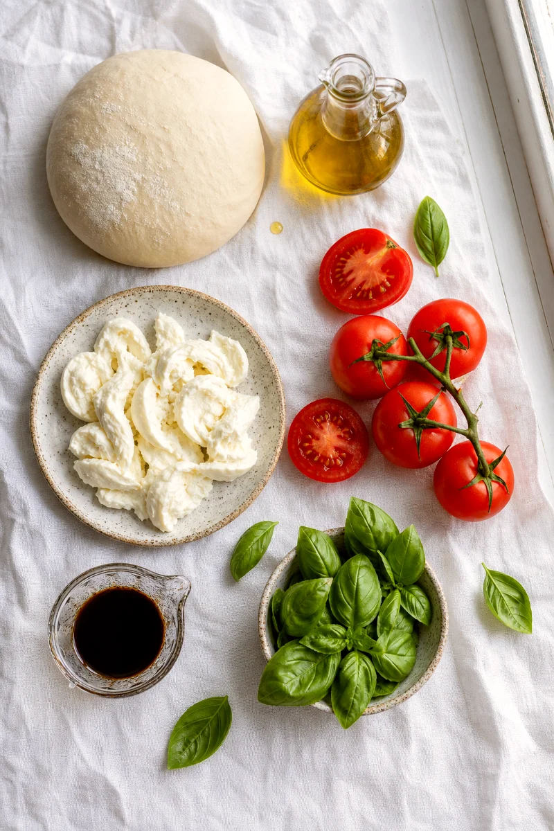 fresh-caprese-pan-pizza-ingredients