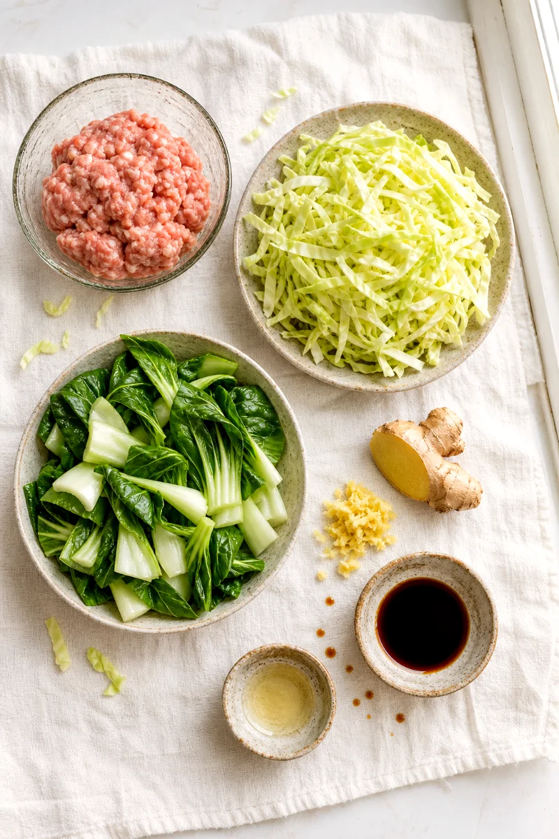 ginger-pork-bok-choy-skillet-ingredients