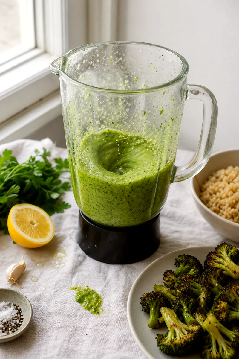 green-goddess-yogurt-dressing-process