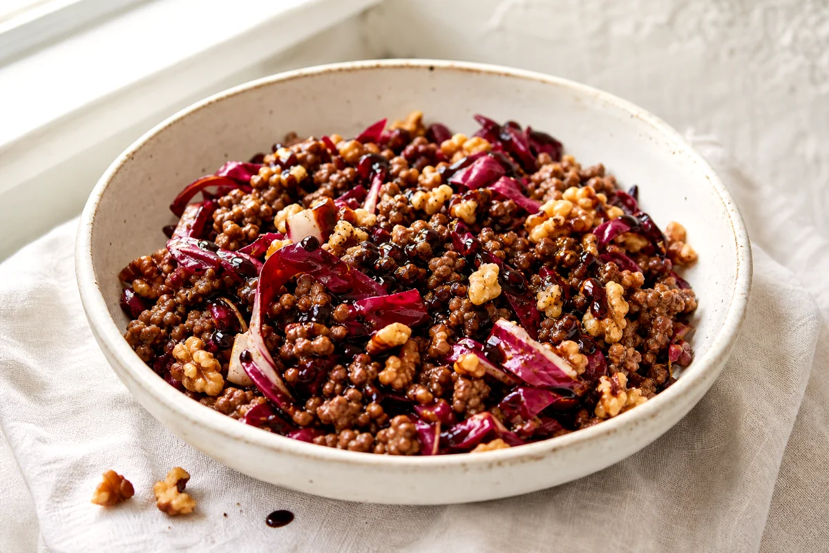 ground-beef-radicchio-toss