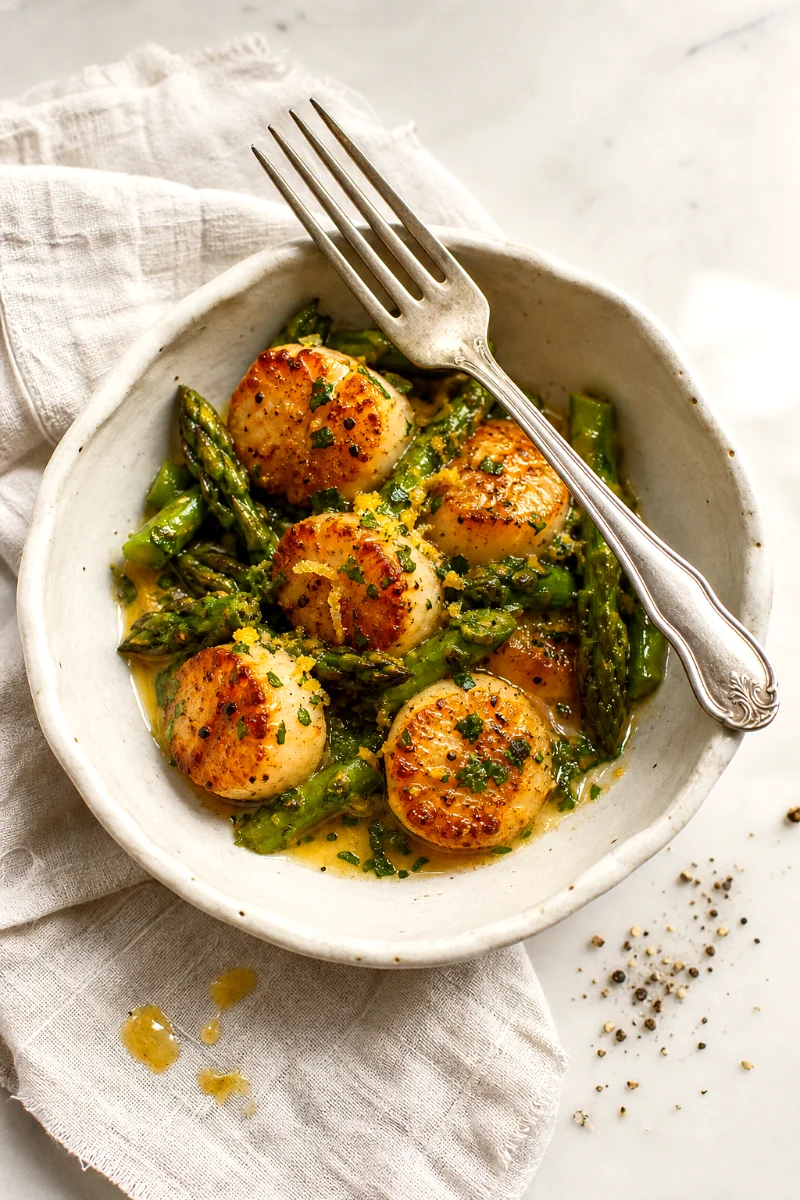 lemon-herb-scallops-asparagus-top-down