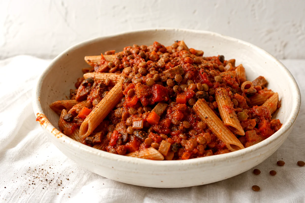 lentil-mushroom-bolognese-finished-bowl