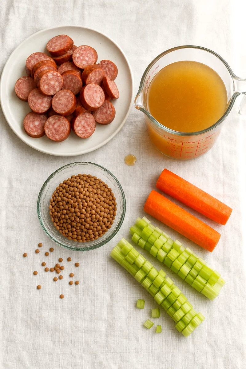 lentil-sausage-stew-ingredients