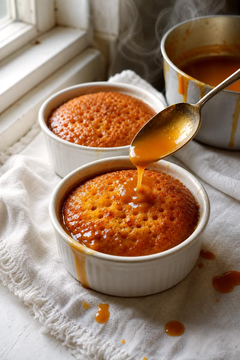 malva-pudding-dot-cake-caramel-soak-process