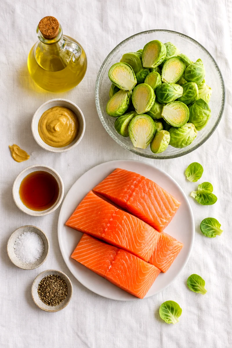 maple-dijon-salmon-brussels-sprouts-ingredients