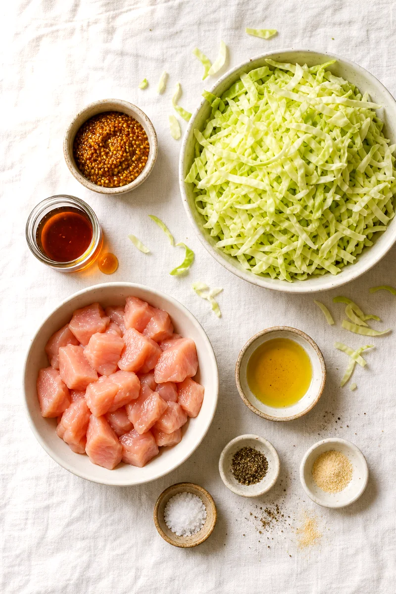 maple-mustard-chicken-cabbage-ingredients