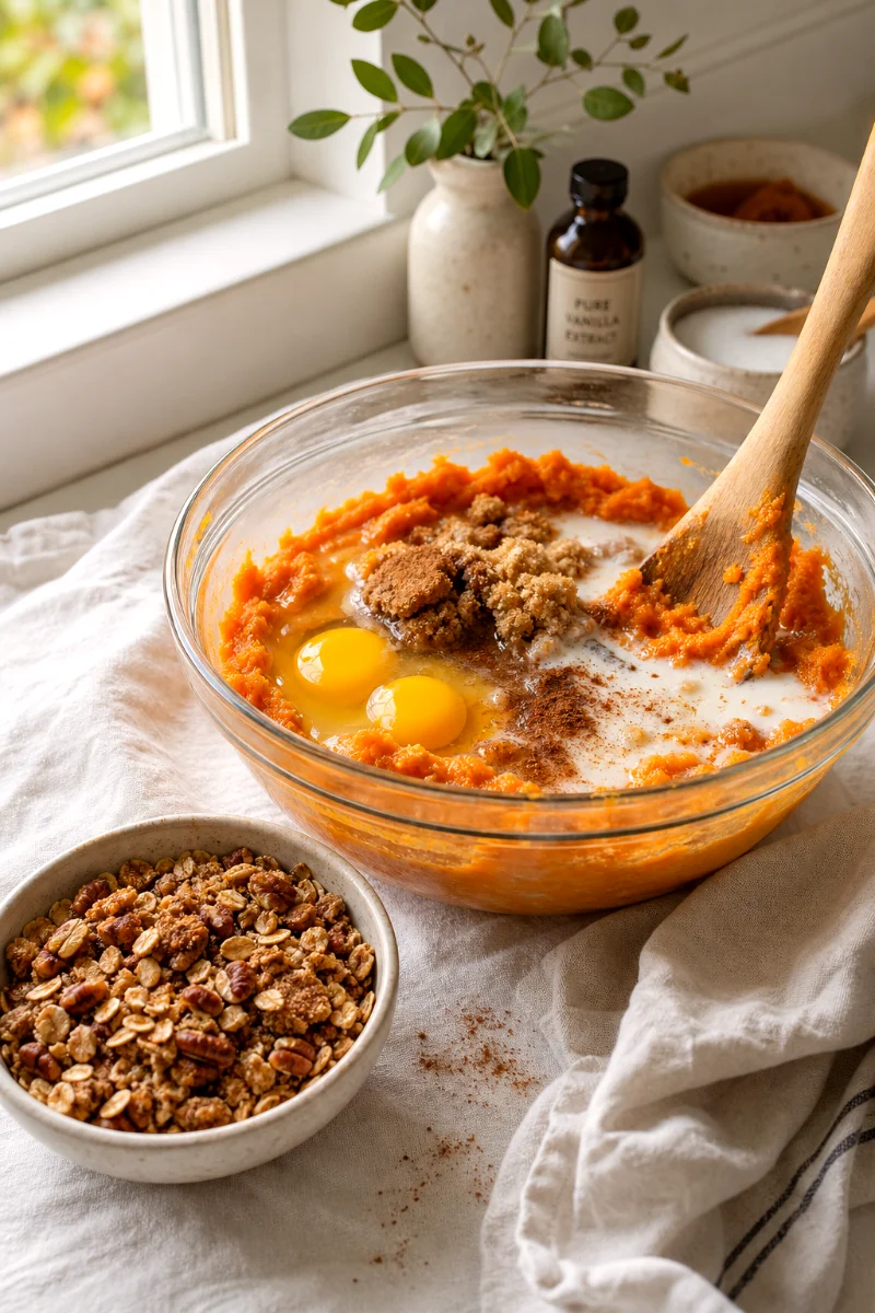 mashing-sweet-potatoes-casserole-process
