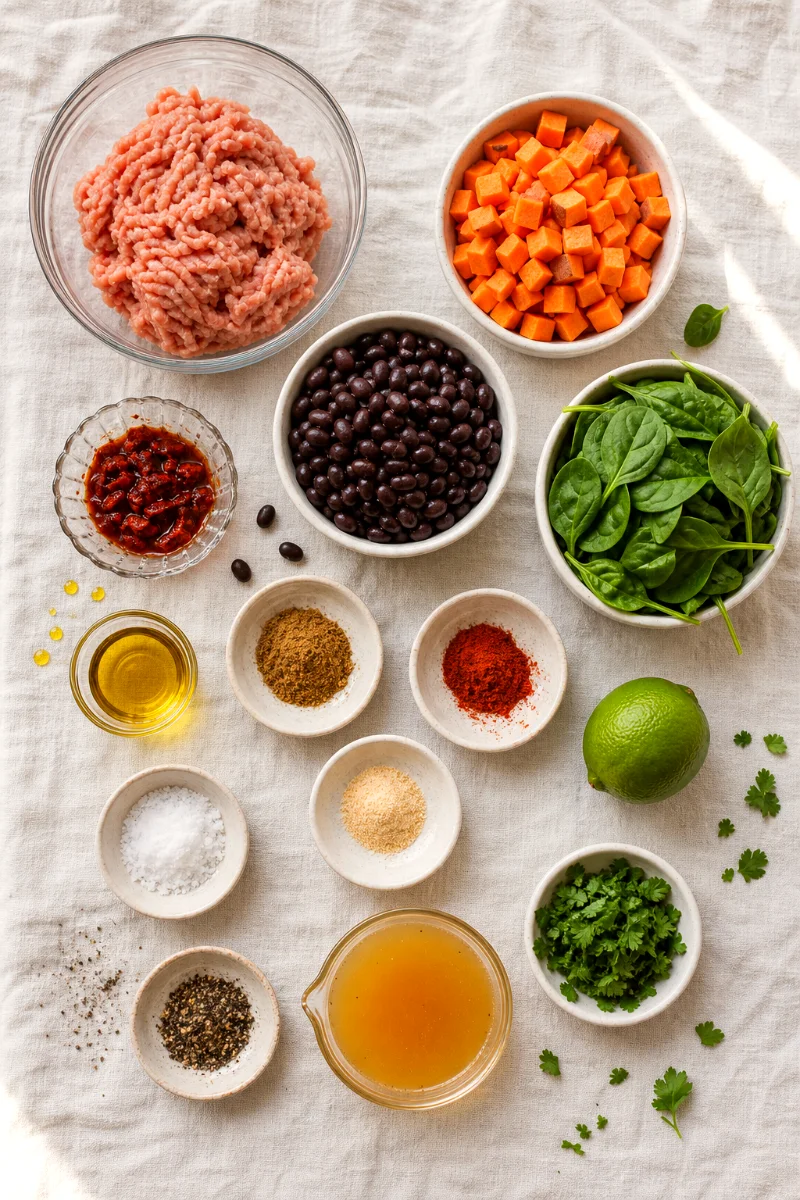 mexican-sweet-potato-skillet-ingredients