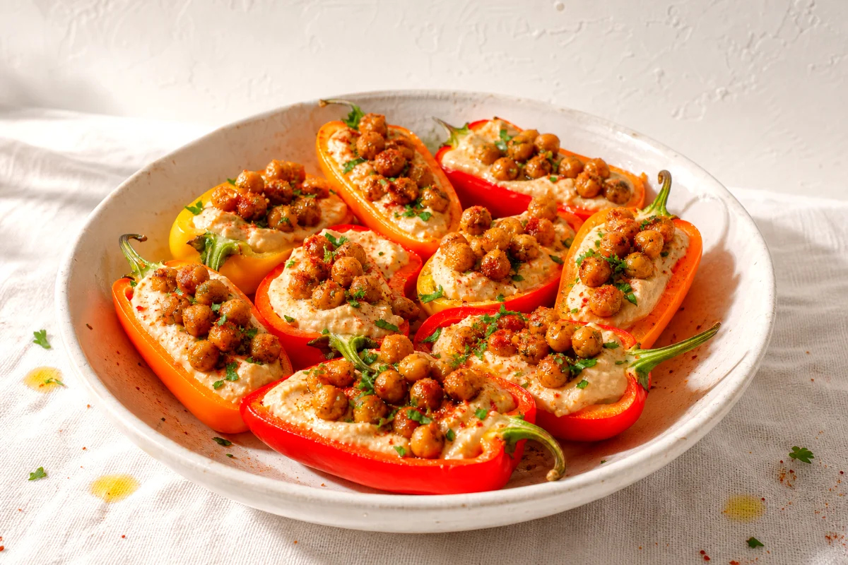 mini-peppers-white-bean-dip-crispy-chickpeas-featured