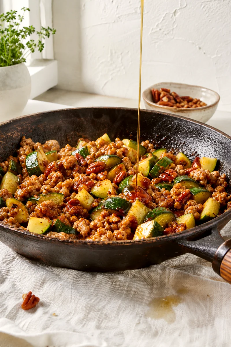 pecan-maple-chicken-zucchini-cooking-process