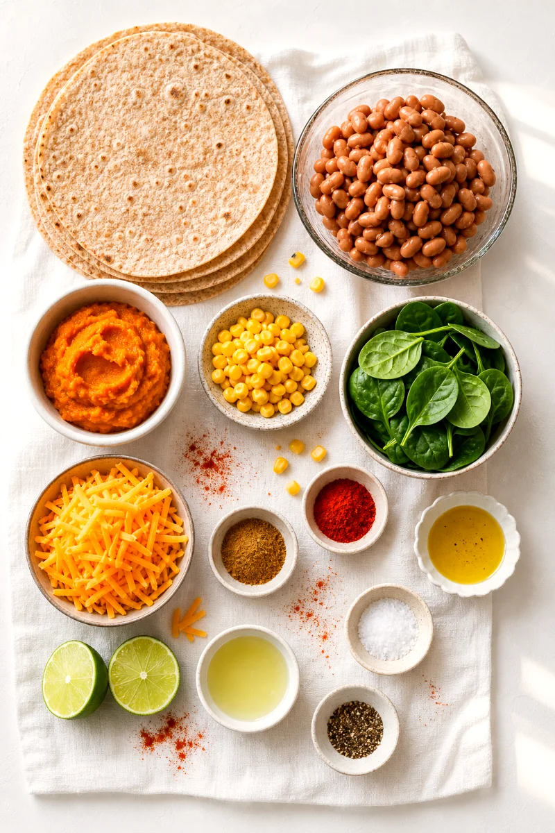 pinto-bean-pumpkin-quesadilla-ingredients